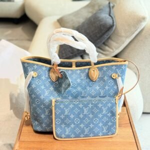 89-LV Demin Neverfull MM